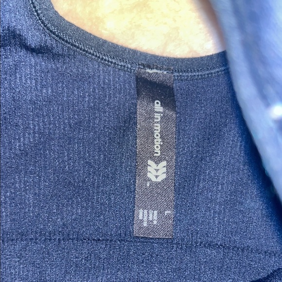 All in Motion Navy and Light Blue Sports Bra - Picture 3 of 4